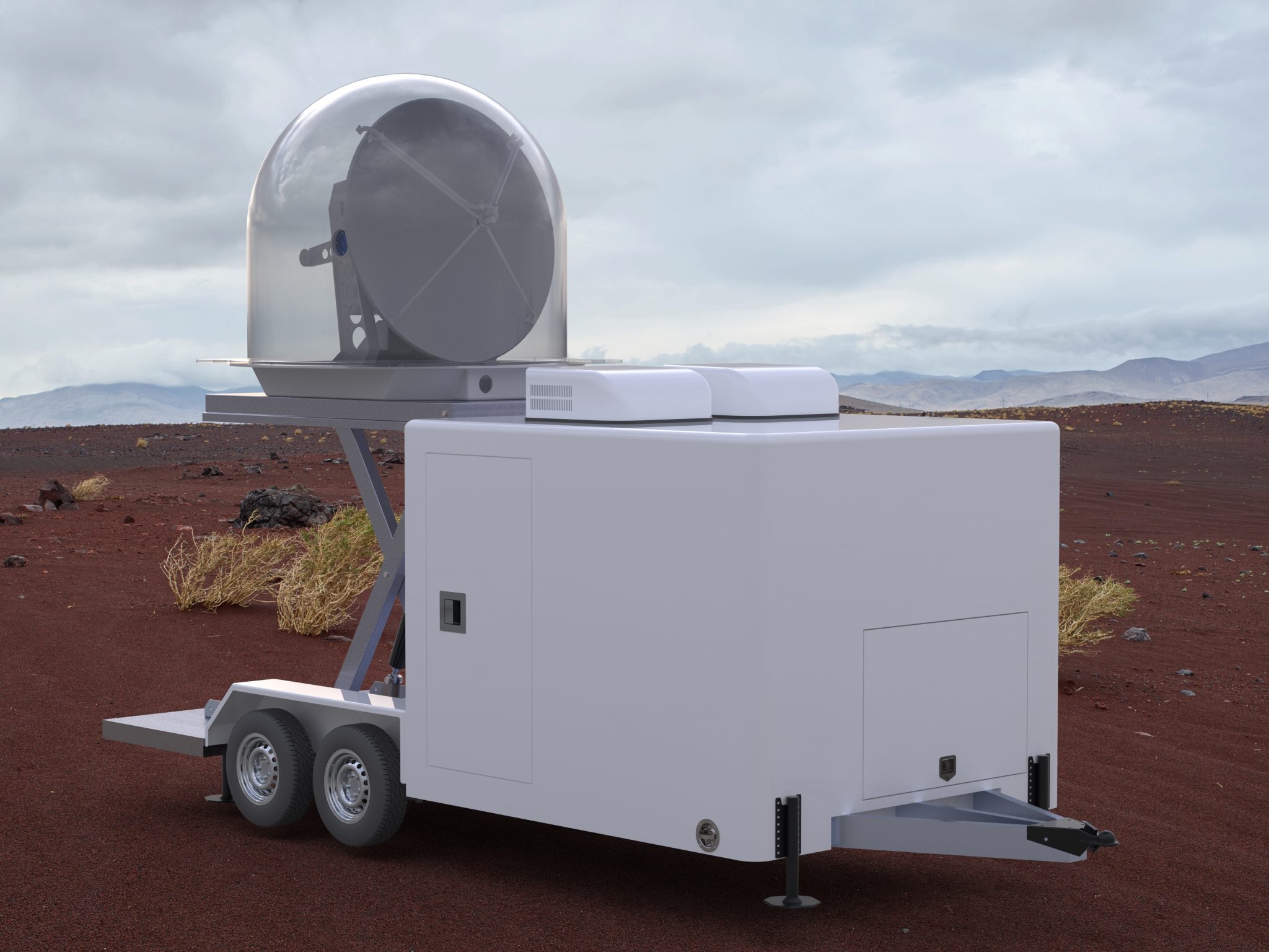 E800LP Series Low Profile Dual Polarization Radar EWR Radar Systems